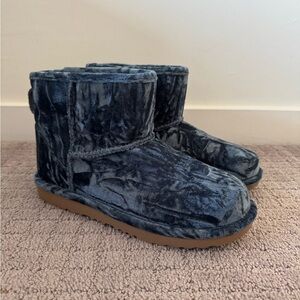 UGG Velvet Blue Boots